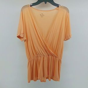 NWOT J.Crew Free Spun Orange Top XXS